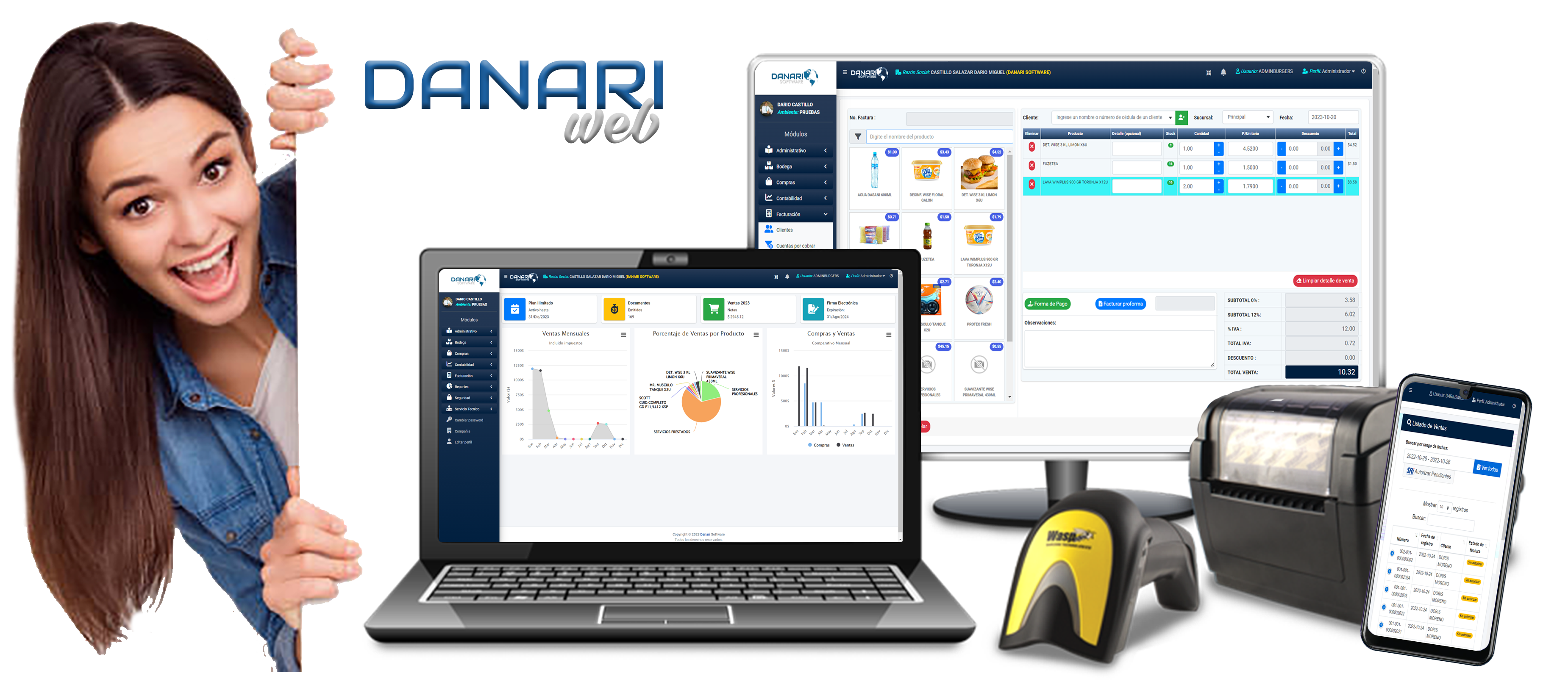 Danari Software Dashboard